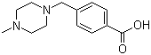 结构式 CAS# 106261-48-7, 4-(4-甲基哌嗪-1-基甲基)苯甲酸