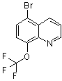 结构式 CAS# 1065074-23-8, 5-溴-8-(三氟甲氧基)喹啉