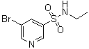 结构式 CAS# 1065074-78-3, 5-溴-N-乙基-3-吡啶磺酰胺