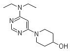 structure of CAS# 1065484-22-1, 1-[6-(Diethylamino)-4-pyrimidinyl]-4-piperidinol