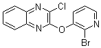 结构式 CAS# 1065484-71-0, 2-[(2-溴-3-吡啶基)氧基]-3-氯喹喔啉
