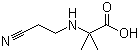 结构式 CAS# 106556-63-2, N-(2-氰基乙基)-2-甲基丙氨酸