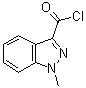 structure of CAS# 106649-02-9, 1-Methyl-1H-indazole-3-carbonyl chloride;1-Methylindazole-3-carbonyl chloride; 1-Methylindazole-3-carboxylic acid chloride
