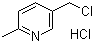 structure of CAS# 106651-81-4, 2-Methyl-5-chloromethylpyridine hydrochloride;5-Chloromethyl-2-methylpyridine hydrochloride; 3-Chloromethyl-6-methylpyridine hydrochloride