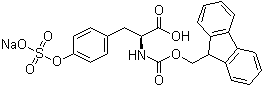 结构式 CAS# 106864-37-3, N-芴甲氧羰基-O-磺基-L-酪氨酸钠盐