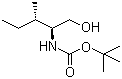 结构式 CAS# 106946-74-1, N-Boc-L-异亮氨醇; N-叔丁氧羰基-L-异亮氨醇