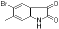 5-Bromo-6-methylisatin molecular structure (CAS 106976-23-2)