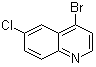 structure of CAS# 1070879-30-9, 4-Bromo-6-chloroquinoline