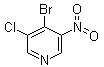 结构式 CAS# 1072141-30-0, 4-溴-3-氯-5-硝基吡啶