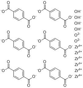 结构式 CAS# 1072413-89-8, 锆基1,4-苯二羧酸金属有机骨架材料(UiO-66)