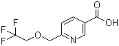 structure of CAS# 1072855-75-4, 6-[(2,2,2-Trifluoroethoxy)methyl]nicotinic acid