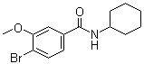 结构式 CAS# 1072944-40-1, 4-溴-N-环己基-3-甲氧基苯甲酰胺