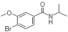 结构式 CAS# 1072944-42-3, 4-溴-3-甲氧基-N-(1-甲基乙基)苯甲酰胺