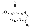 结构式 CAS# 1072944-45-6, 3-溴-7-甲氧基咪唑并[1,2-a]吡啶-8-甲腈