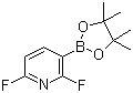 结构式 CAS# 1072945-00-6, 2,6-二氟吡啶-3-硼酸频哪醇酯