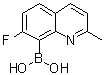structure of CAS# 1072945-61-9, (7-Fluoro-2-methyl-8-quinolinyl)boronic acid
