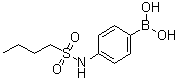 structure of CAS# 1072945-66-4, [4-[(Butylsulfonyl)amino]phenyl]boronic acid