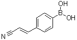 structure of CAS# 1072946-14-5, [4-[(1E)-2-Cyanoethenyl]phenyl]boronic acid