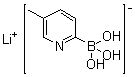 structure of CAS# 1072946-48-5, 5-Methylpyridine-2-boronic acid lithium salt