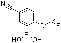 structure of CAS# 1072946-64-5, [5-Cyano-2-(trifluoromethoxy)phenyl]boronic acid