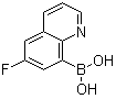 structure of CAS# 1072951-44-0, (6-Fluoro-8-quinolinyl)boronic acid