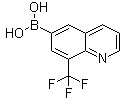 结构式 CAS# 1072951-47-3, [8-(三氟甲基)-6-喹啉基]硼酸