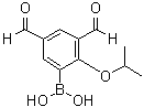 结构式 CAS# 1072951-68-8, [3,5-二甲酰基-2-(异丙氧基)苯基]硼酸
