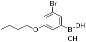 结构式 CAS# 1072951-84-8, (3-溴-5-丁氧基苯基)硼酸