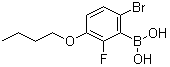 结构式 CAS# 1072951-88-2, (6-溴-3-丁氧基-2-氟苯基)硼酸