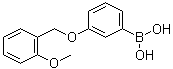 结构式 CAS# 1072952-02-3, [3-(2-甲氧基苄氧基)苯基]硼酸