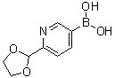 structure of CAS# 1072952-38-5, 6-(1,3-Dioxolan-2-yl)pyridin-3-ylboronic acid