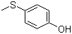structure of CAS# 1073-72-9, 4-(Methylthio)phenol;4-(Methylmercapto)phenol; 4-Hydroxythioanisole