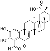 structure of CAS# 107316-88-1, Demethylzeylasteral;(9beta,13alpha,14beta,20alpha)-2,3-Dihydroxy-9,13-dimethyl-6,23-dioxo-24,25,26-trinoroleana-1,3,5(10),7-tetraen-29-oic acid