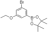 结构式 CAS# 1073339-03-3, 3-溴-5-乙氧基苯硼酸频哪醇酯