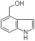 structure of CAS# 1074-85-7, Indole-4-methanol;4-(Hydroxymethyl)-1H-indole
