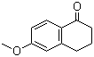 结构式 CAS# 1078-19-9, 6-甲氧基-1-萘满酮
