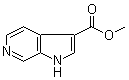structure of CAS# 108128-12-7, 1H-Pyrrolo[2,3-c]pyridine-3-carboxylic acid methyl ester