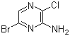 structure of CAS# 1082843-72-8, 3-Chloro-6-bromopyrazin-2-ylamine;2-Amino-3-chloro-6-bromopyrazine