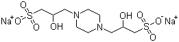 structure of CAS# 108321-07-9, Piperazine-N,N'-bis(2-hydroxypropanesulphonic acid) disodium salt;POPSO disodium salt