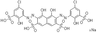 结构式 CAS# 108321-09-1, 氯磺酚 S 钠盐