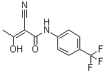 结构式 CAS# 108605-62-5, 2-氰基-3-羟基-N-(4-三氟甲基苯基)巴豆酰胺