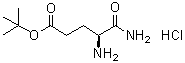 结构式 CAS# 108607-02-9, (S)-4,5-二氨基-5-氧代戊酸叔丁酯单盐酸盐