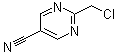 structure of CAS# 1086393-94-3, 2-(Chloromethyl)-5-pyrimidinecarbonitrile