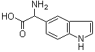 structure of CAS# 108763-43-5, alpha-Amino-1H-indole-5-acetic acid