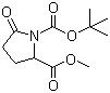 结构式 CAS# 108963-96-8, Boc-L-焦谷氨酸甲酯; 叔丁氧羰基-L-焦谷氨酸甲酯