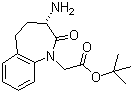 结构式 CAS# 109010-60-8, (S)-3-氨基-2,3,4,5-四氢-2-氧-1H-1-苯并氮杂卓-1-乙酸叔丁酯