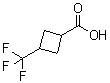 结构式 CAS# 1093750-93-6, 3-(三氟甲基)环丁烷羧酸