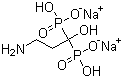 structure of CAS# 109552-15-0, Disodium pamidronate;Disodium 3-amino-1-hydroxy-propylidenebisphosphonate