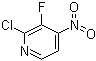 结构式 CAS# 109613-90-3, 2-氯-3-氟-4-硝基吡啶