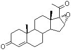 结构式 CAS# 1097-51-4, 16,17-环氧黄体酮
